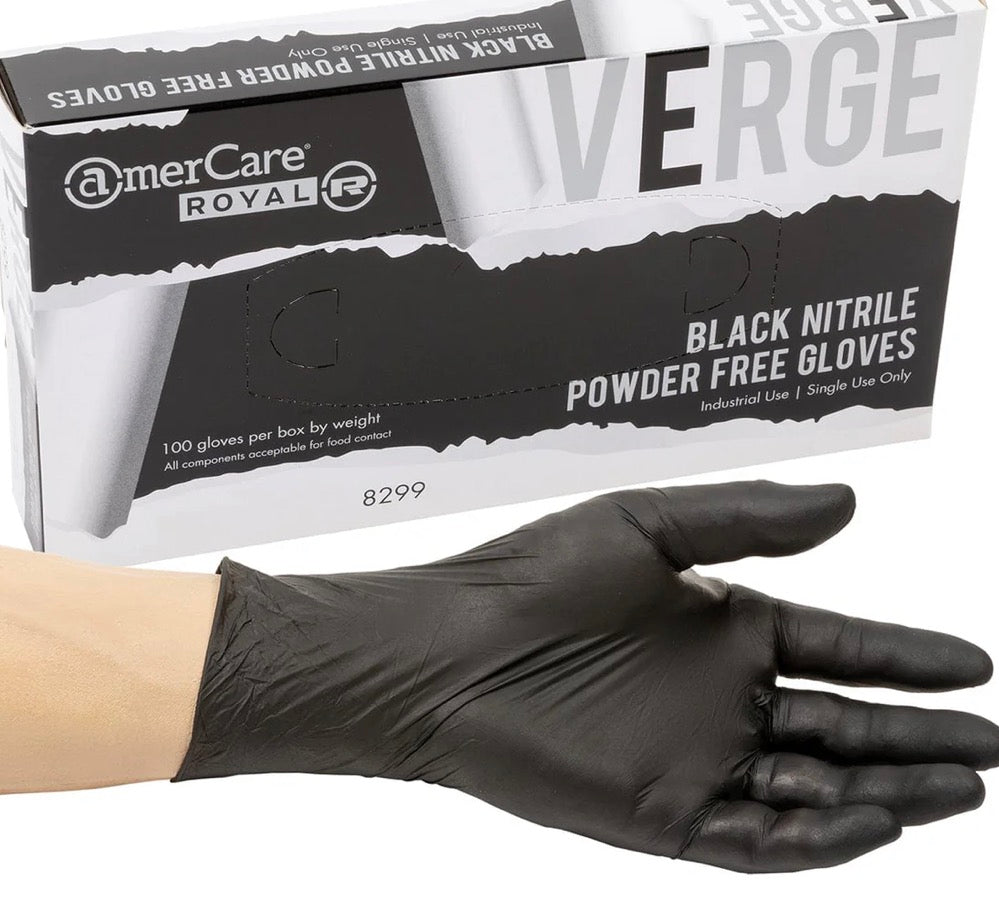 AmerCare (Black Nitrile)- 1K Count- Medium