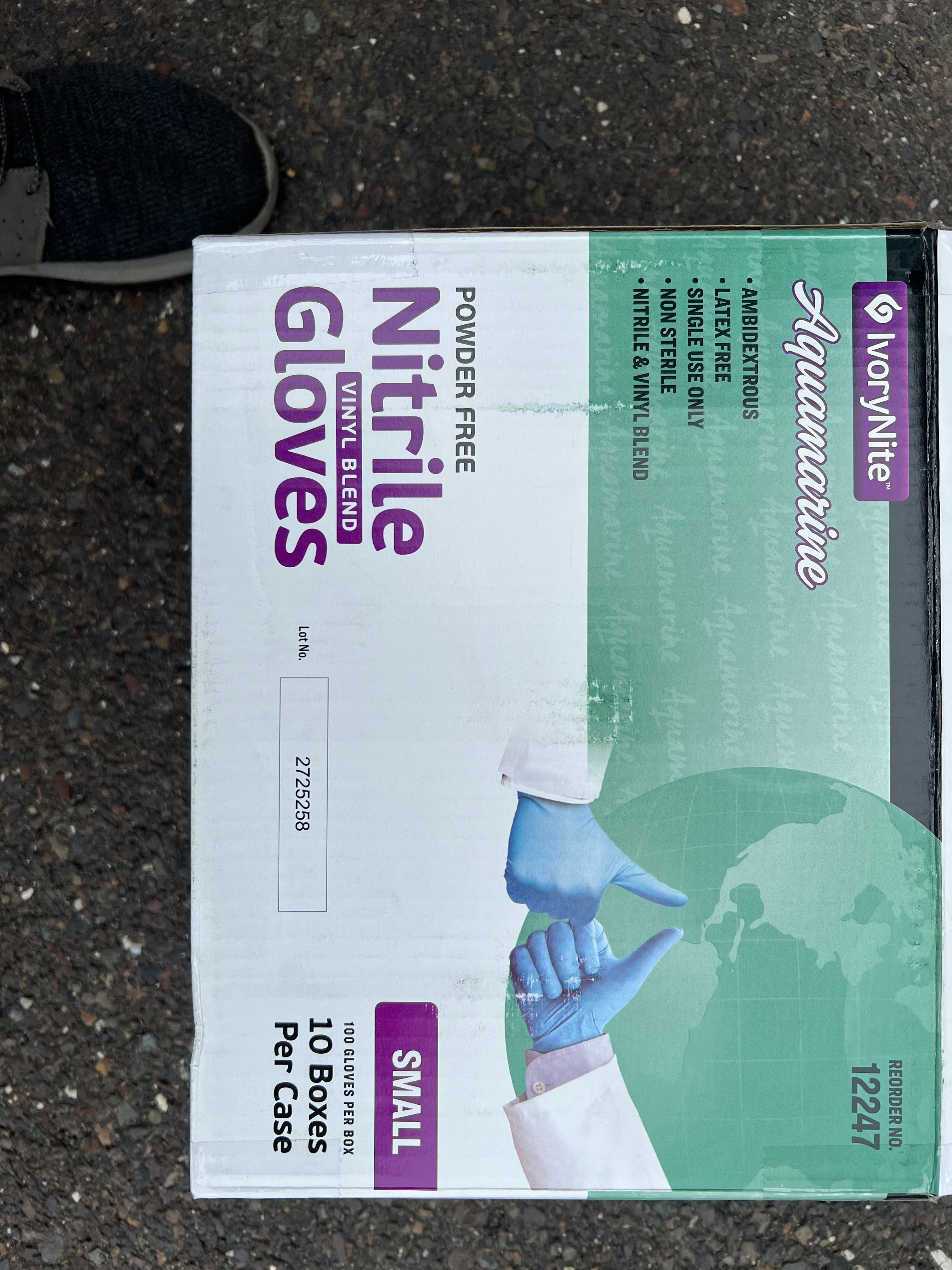 IVORYNITE AQUAMARINE NITRILE/ VINYL BLEND (S)