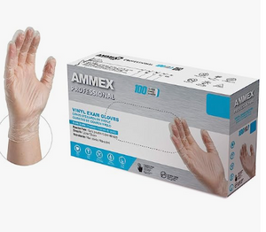 AMMEX Vinyl Gloves (SMALL)
