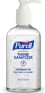 8oz Purell + Hand Pump- Case of 12