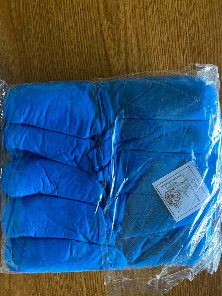 Standard Size Blue Shoe Covers- Bag of 100