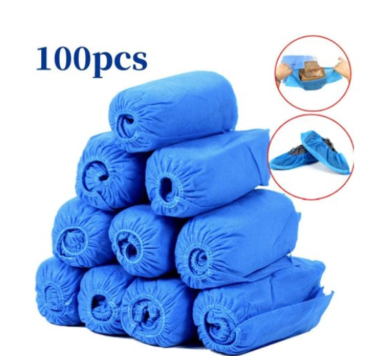 Standard Size Blue Shoe Covers- Bag of 100